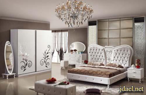 غرف نوم تركي باللون الابيض ديكورات غرف نوم كلاسيك تركية