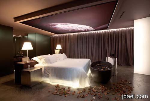 جديد ديكورات غرف النوم 2013 بديكور رومانسي بين الكلاسيك والمودرن